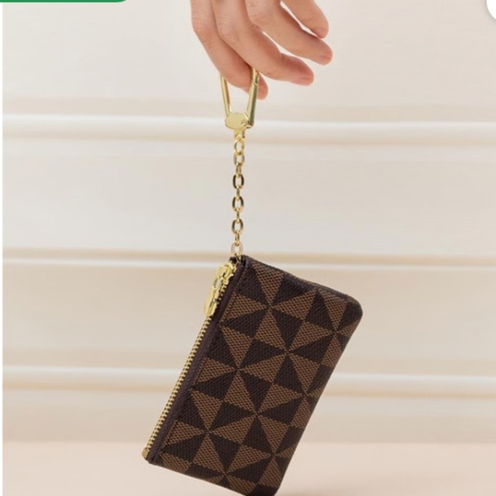 Mini Card Case with Key Holder Coin Purse & Hanging Bag Easy Organization NEW - Picture 2 of 3